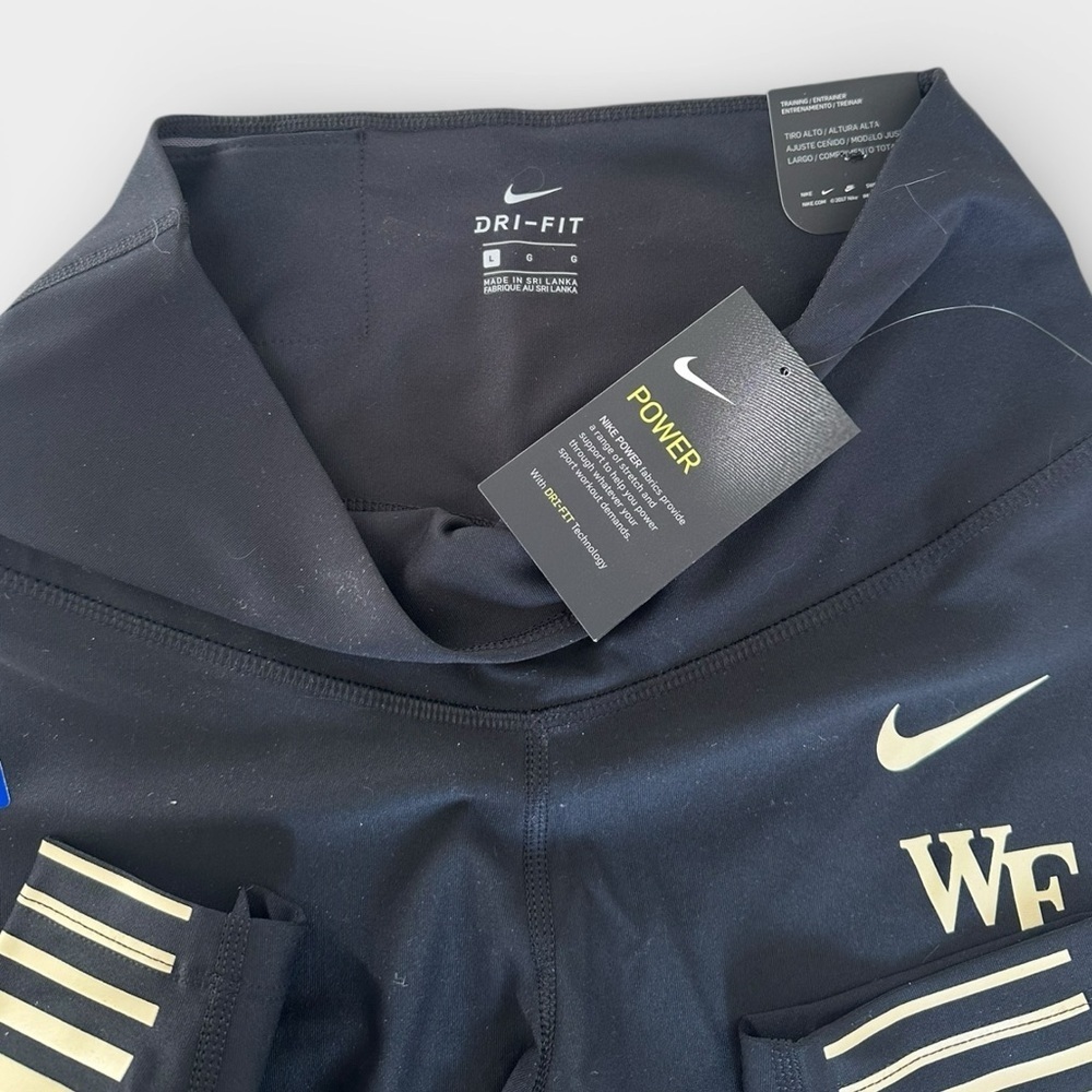 NWT Nike Compression Leggings Wake Forest Women’s L - Picture 4 of 6